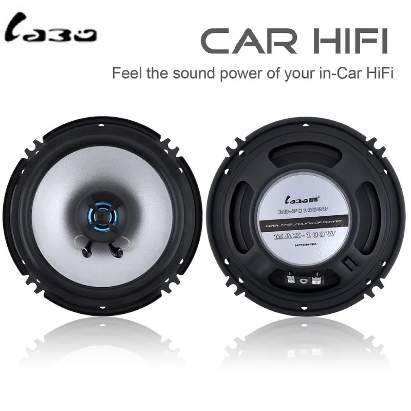 LaBo 2 шт. автомобиль бас Динамик s Way 100W 6 5 дюймов автомобиля Hifi коаксиальный полный