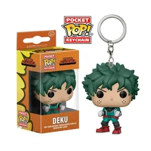 FUNKO POP Карманный Брелок для ключей POP официальный My Hero Academy Deku Фигурки ПВХ Фигурки игрушки Коллекционная модель игрушки для детей