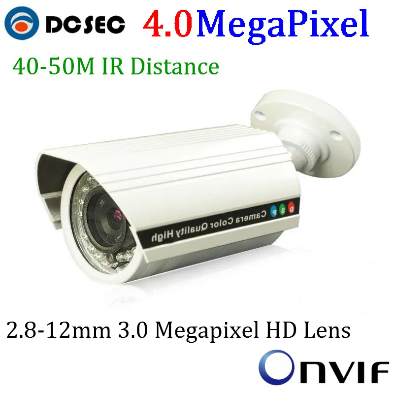 4MP Onvif IP Camera Ambarella S2L PoE Cam IP P2P CCTV Camera, Varifocal Lens, WDR, 42pcs LED, H.264, IR-CUT