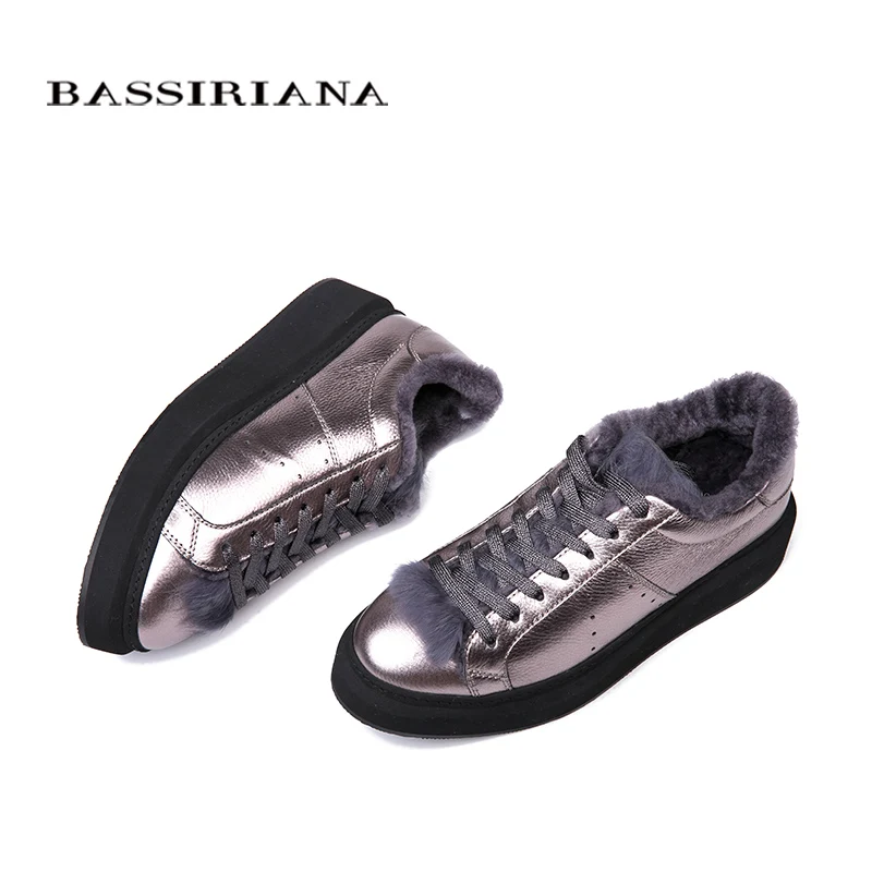 Dame Femme Bassiriana En Nouveau 2018 Tendance silver Taille 35 Hiver Argent Black Noir De rembourré 40 Gratuite Peluche Coton Et Chaussures Livraison qqt0p