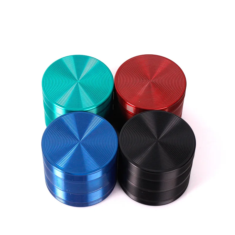 

Herb High Quality 50mm Zinc Metal Spice Tobacco 4-layer Herb Grinder for Smoker As Smoking Accessory 4 Parts Crusher random