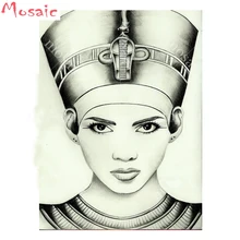 5d diy алмазная живопись египетская женщина полная квадратная/круглая Алмазная мозаичная картина, стразы, вышивальная картина, фото на заказ