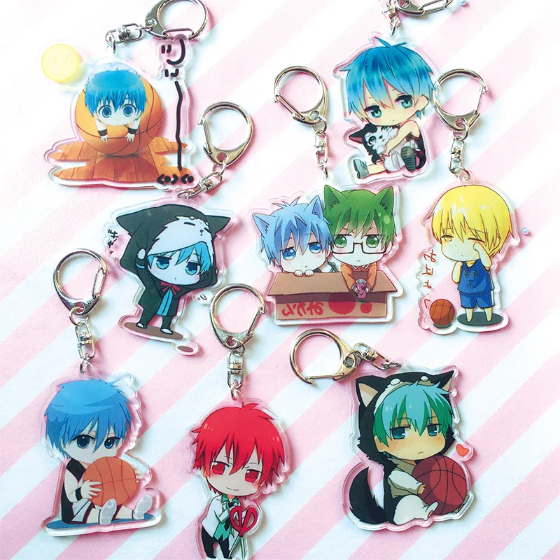 

Kuroko no Basket acrylic Keychain Pendant Car Key Accessories Cute Japanese Cartoon Kuroko's Basketball