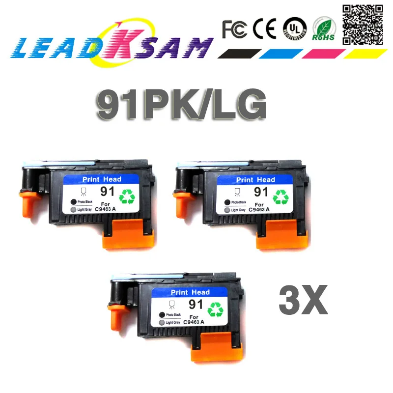 3x replace for hp91 C9463A printhead for hp 91 printh head designjet Z6100 Z6100P printer 91
