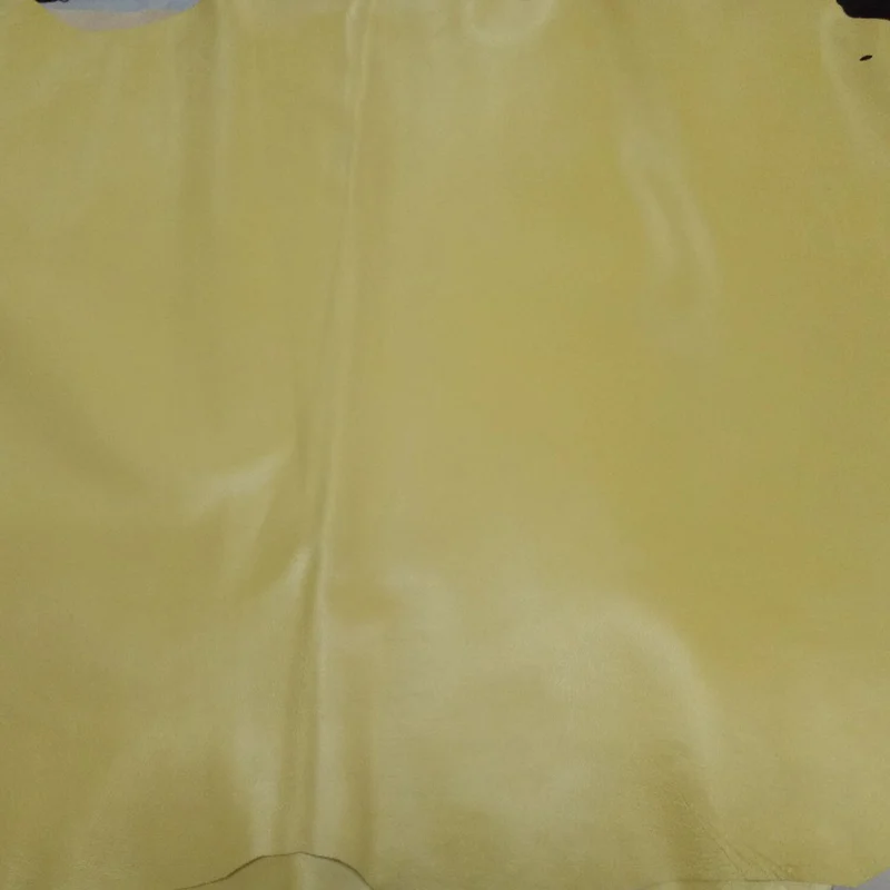 Мягкий желтый Натуральная овечья кожа материал для обуви/багажа/сумки/бумажник