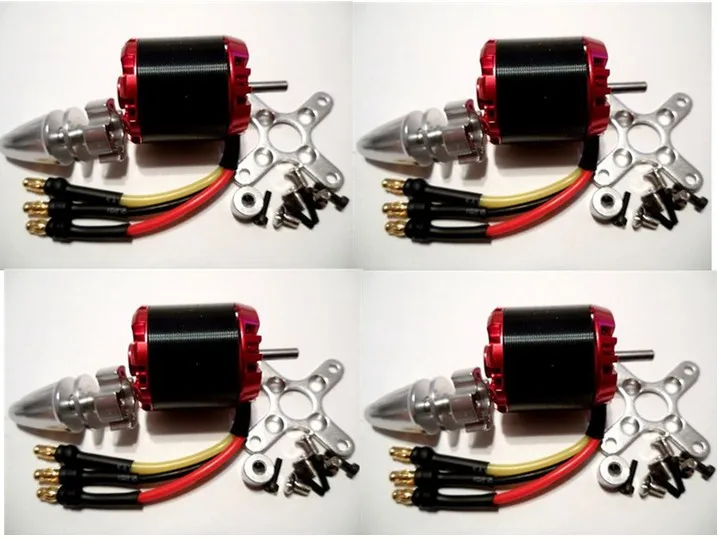

4X N2830/2212 1300KV 250W 2-4S Brushless Motor Quad-Hexacopter