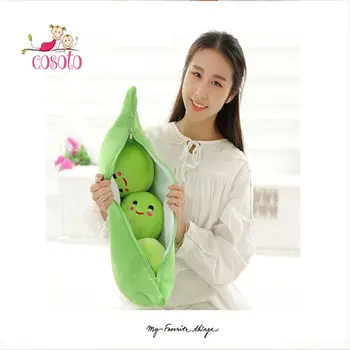 

Size 50 cm Cute Children unisex peas plush doll pillow cushion birthday Christmas gift fruit series gift plush toys