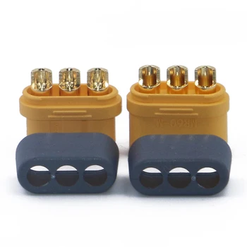 

Amass MR60 Plug w/Protector Cover 3.5mm 3 core Connector T plug Interface Sheathed for RC Model Spare Parts