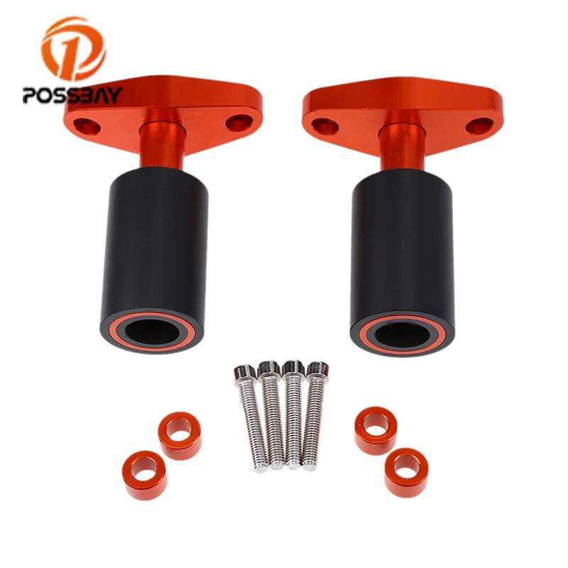 

POSSBAY Orange Motorcycle Frame Slider Anti-Crash Pad Moto Falling Protection Fit for KTM Duke 125 200 390 2012 2013 2014 2015