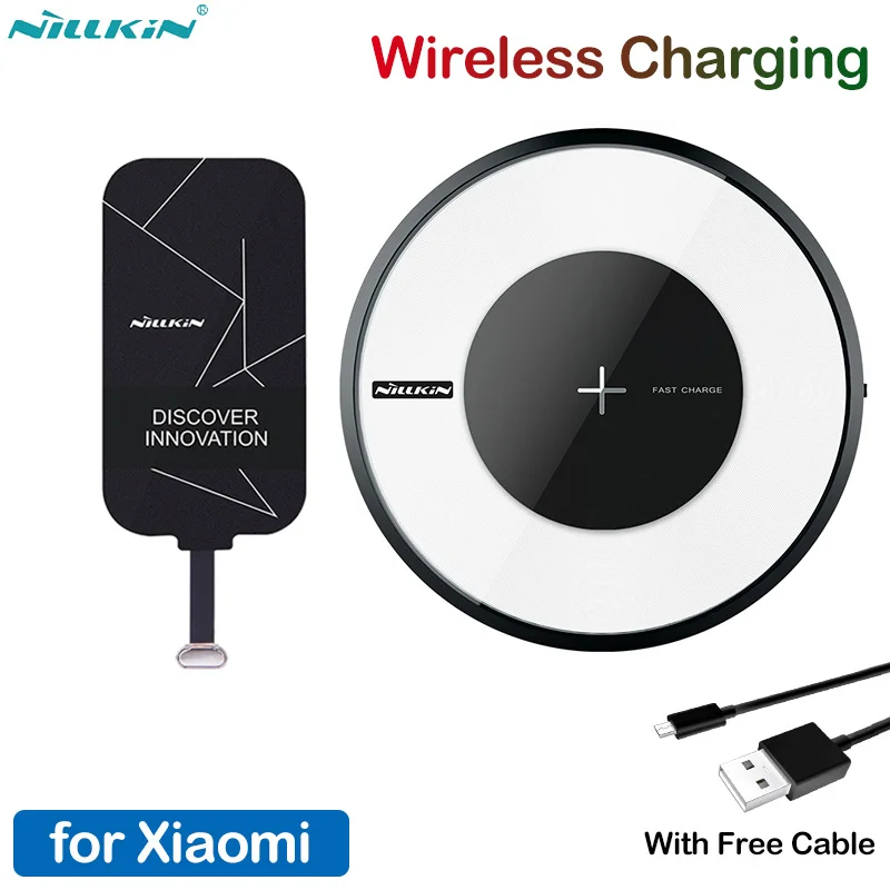 

Nillkin Micro USB Type C Receiver Qi Wireless Charger for Xiaomi Mi 9 8 6 6X SE Mix 2s 3 Redmi 4X 6A Note 5 6 7 Pro Lite Poco F1