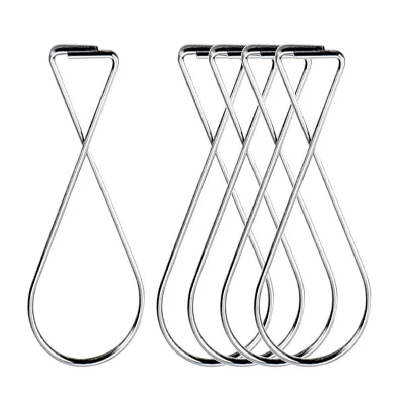 

Dozzlor 100PCs Ceiling Hook Clips Squeeze Hangers Clips Ceiling 8-shaped Hooks Automatic Rotate Decoration Metal Hanging