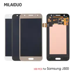 100 шт супер OLED AMOLED для samsung J5 2015 J500 J500F J500G J500Y J500M ЖК-дисплей Дисплей Сенсорный экран планшета AAA Qaulity