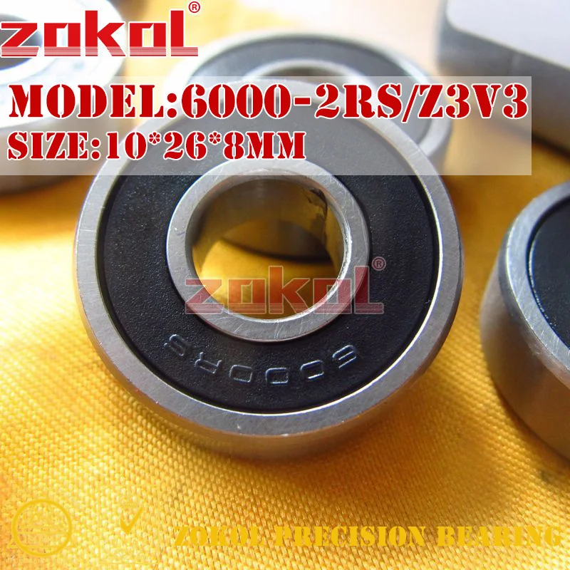 ZOKOL 6000 подшипник 2RS Z3 V3 ZZ Z1 S6000ZZ шариковый с глубоким желобом 10*26*8 мм|bearing 6000|bearing