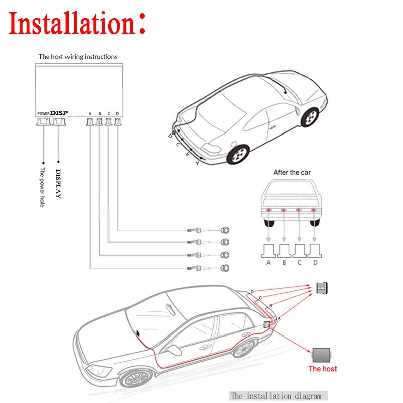 Atreus для Mitsubishi ASX Suzuki Subaru Acura Jeep Fiat 500 hyundai Solaris автомобиль реверсивный радар Парковка светодио дный дисплей оповещения