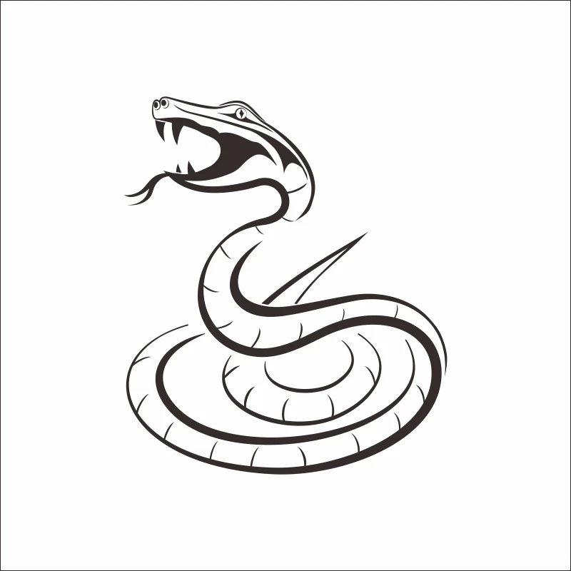 Dctal Snake Decal Logo Name Snake Sticke Posters Vinyl Wall Decals Pegatina Quadro Parede Decor Mural Snake Decals Wall Stickers Aliexpress