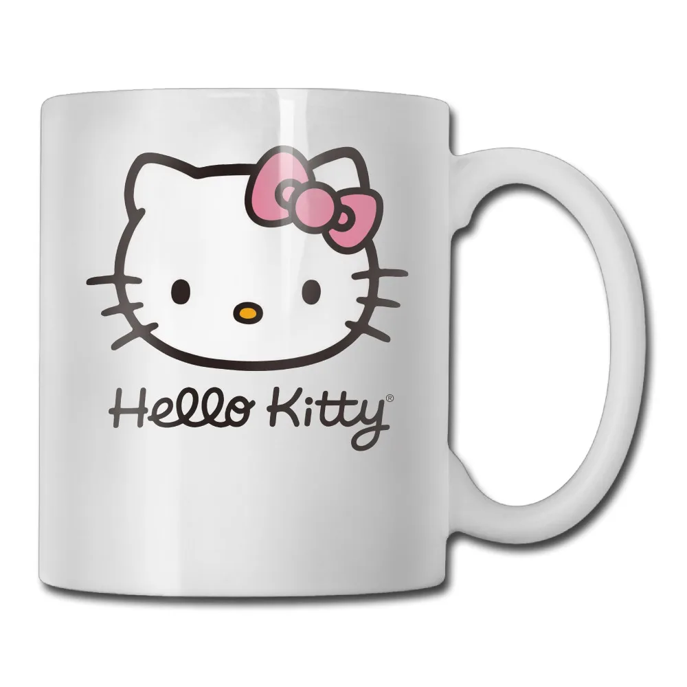 Hello Kitty coffee mug funky children tazas ceramic tumbler caneca tea