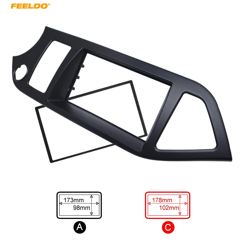 

FEELDO 2Din Car Refitting DVD Radio Fascia Frame for KIA Picanto (TA)/Morning Stereo Dashboard Installation Mount Panel Trim Kit