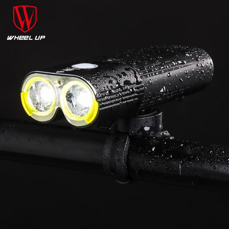 Cheap WHEEL UP Bike Light Professional 1600 Lumens Bicycle Light Power Bank Waterproof USB Rechargeable Bike Flashlight Cycling Light 1