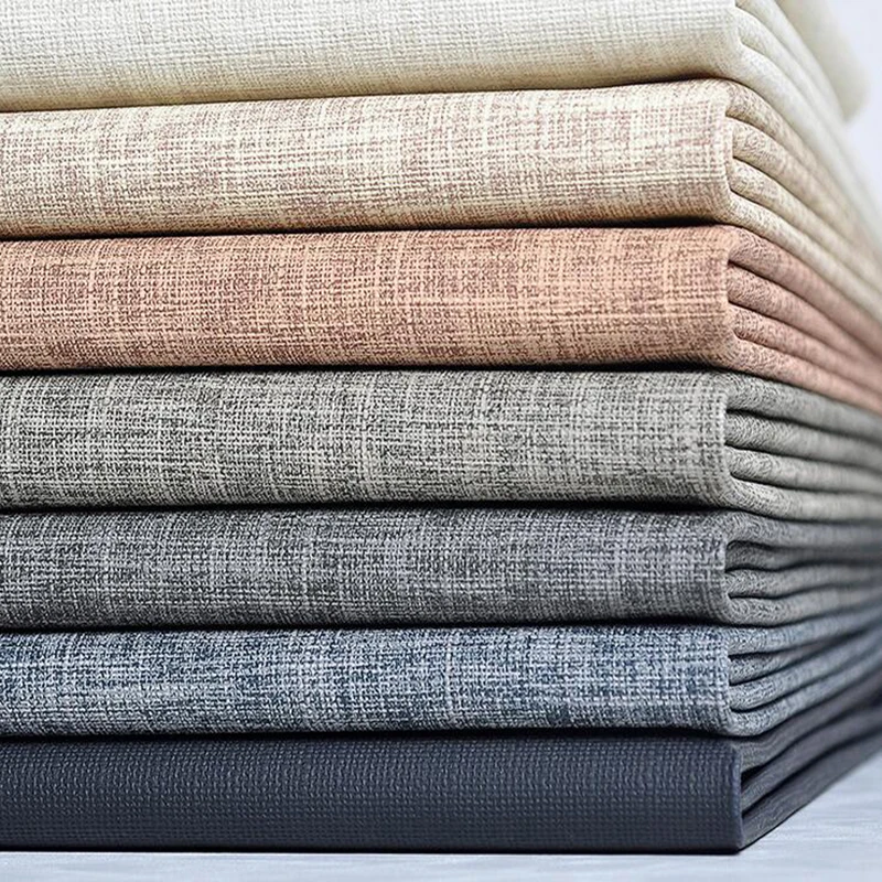 

Bazin Riche Getzner Fabric Half Pu Imitation Linen Cloth For Grain Soft Package Hard Bag Metope Adornment Door Sofa Leather