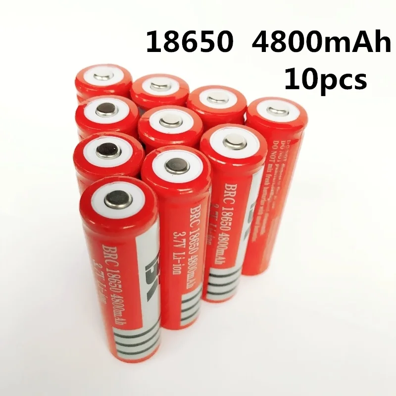 18650 перезаряжаемая литиевая батарея 4800mAh 3,7 V литий-ионная батарея для фонарика фонарь 18650 батареи GTL EvreFire