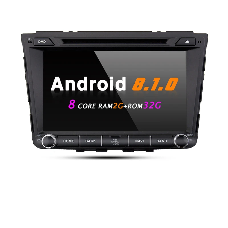 EKIY 2 Din Android 8,1 мультимедийный плеер Автомобильный DVD Радио стерео для hyundai Creta IX25 8 ''Авто gps навигация головное устройство Wifi 4G - Цвет: Standard
