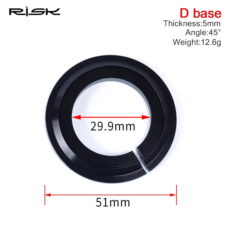 ABSOPRO Headset Abstandhalter 5 Stück - 1 1/8 Zoll 1mm Dicke