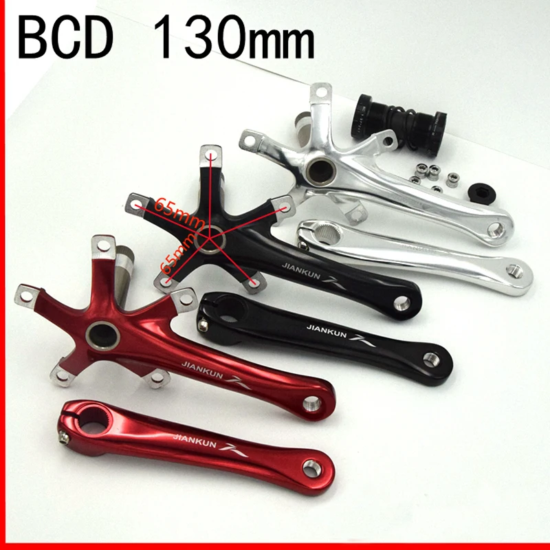 

JIANKUN BCD130 mm CNC untralight bike crankset MTB/Road bicycle crank set with BB crank for bicycle