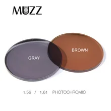 MUZZ 1,50/1,56/1,60/1,67 индекс фотохромные линзы очки для близорукости дальнозоркости очки линза с защитой от радиации Смола объектива Комплект из 2 предметов
