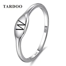 Tardoo Genuine 925 Sterling Silver W Characters Rings for Women Elegant Charming wholesale Ring Brand Fine Jewelry Free Shipping