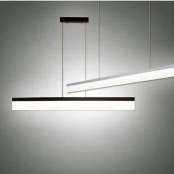 

Modern simple office led art hanging lamps creative personality Nordic bar long bar dining room dining room lighting lamps