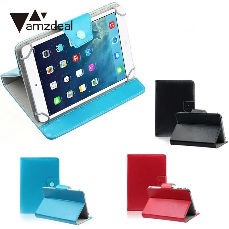 

amzdeal Case for iPad 8/9/10 Inch Back Cover Cas Four Angle Retractor Buckle PU Leather Cover Leather Case Sheath For IPad