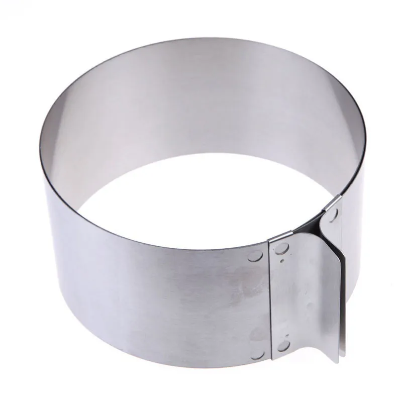 1pcs Stainless Steel Mousse Ring Retractable Round Cake Ring 6 Inch 12