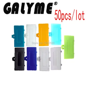 

50pcs/lot Repair Plastic Cover Fit For GameboyPocket GBO DMG Pocket Battery Shell Cover Case Housing Multi-Color Lid Boy Gift