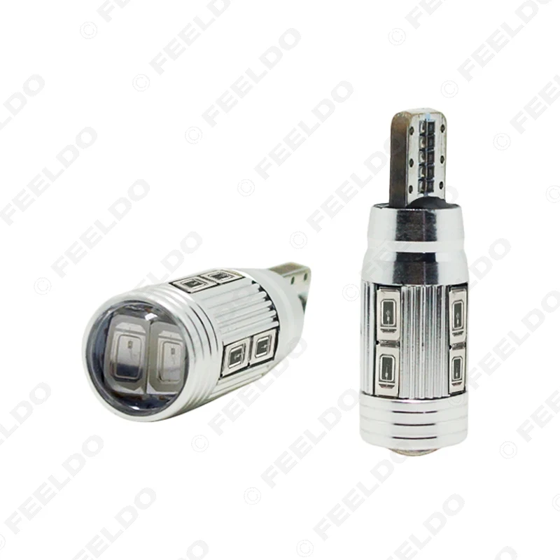 FEELDO 100 шт. T10 W5W Canbus Нет Ошибка 10 SMD 5630 10 светодиодный свет Клин лампы высокого Мощность светодиодный автомобиля парковка Авто габаритный фонарь 12 В