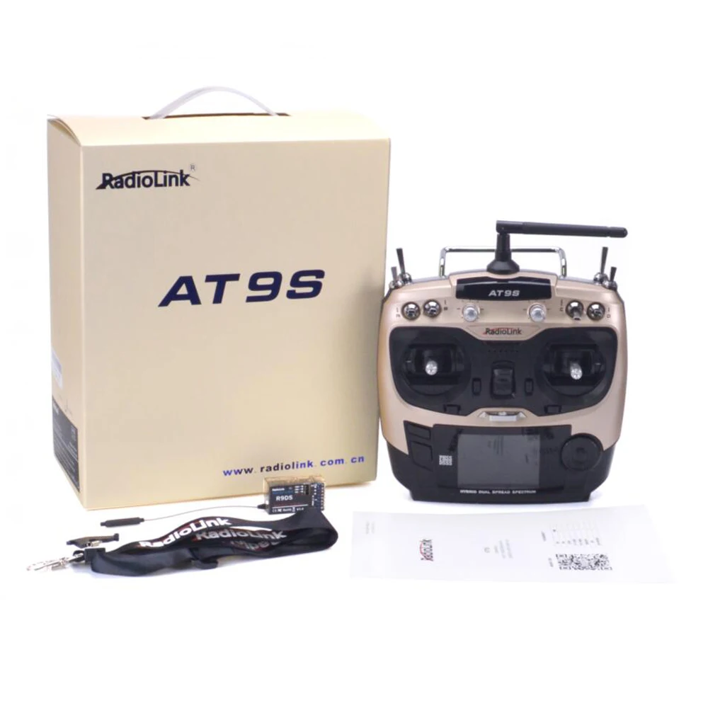 

Radiolink AT9S 2.4G 9CH System Transmitter AT9 Remote Control update version with R9DS Receiver Mode 2 Left Hand throttle