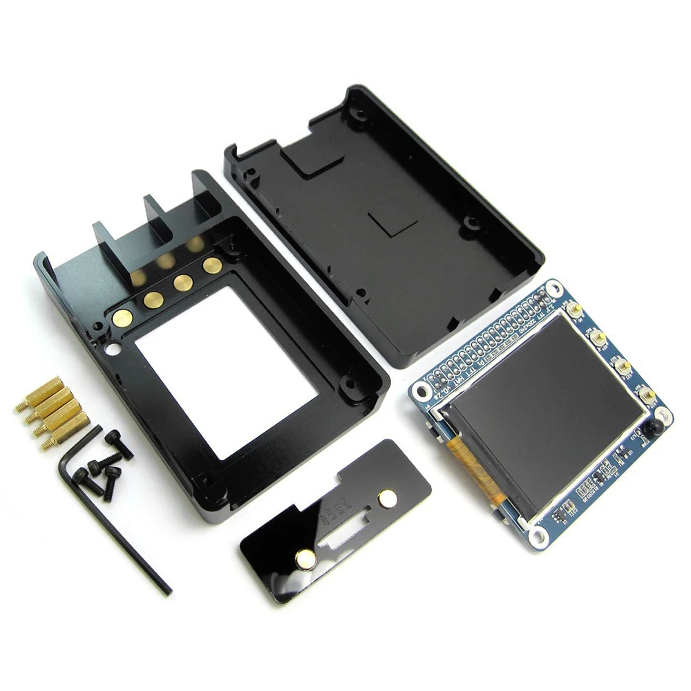 AAAE алюминиевый корпус Чехол комплект модель для Raspberry Pi 2 B/3 B DIY Kit с 2,2 дюймовым высоким PPI TFT ЖК-экраном Bluetooth