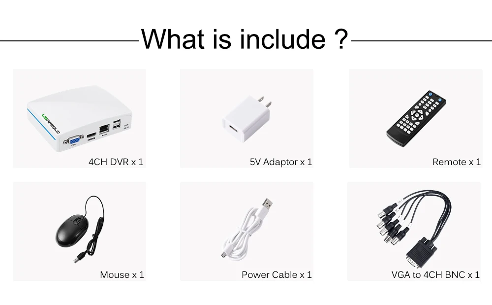 USAFEQLO мини 4CH CCTV видео регистратор DVR AHD 1080N 5 в 1 Гибридный для аналоговый IP TVI CVI