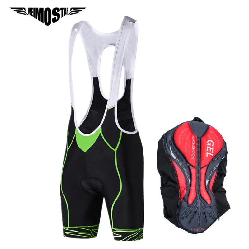 

Weimostar triathlon cycling bib shorts men 4D Gel Pad Shockproof Bicycle Shorts Wicking Downhill Bike Shorts bretelle ciclismo