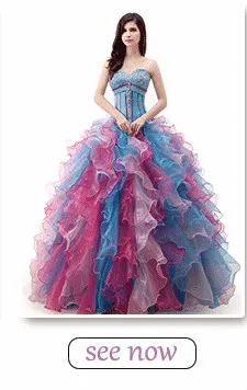 Wowbridal Элегантный Quinceanera Платье Милая С Плеча Кристалл Блестки Бисера Органзы Многоуровневое Раффлед Бальное платье