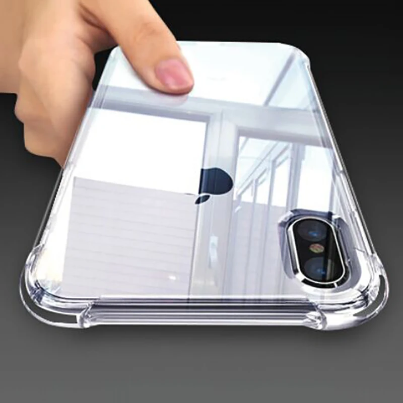 

Shockproof Case For iPhone 8 Plus 6 6S Transparent Anti-knock Cover For iPhone X Phone Cases For iPhone 6 6S Plus 7 Plus 8 Plus