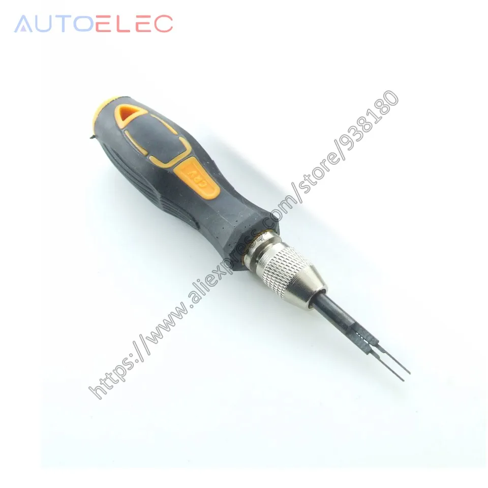 

AT15 Wiring connector Pin Release Extractor Crimp Pin Pigtail Plug Terminal Removal Dismount Tool Kit for Molex DELPHI tyco AMP