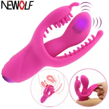 Sex Products 3 Point Stimulator Waterproof Adult Sex Toys Dildos Vibrator for Women Clitoris Vaginal Massager Erotic Toys Q98