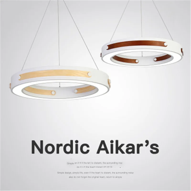 

Nordic Wooden Style Restaurant Pendant Light Creative Living Room Bar Cloakroom Clothes Shop Led Light Fixtures