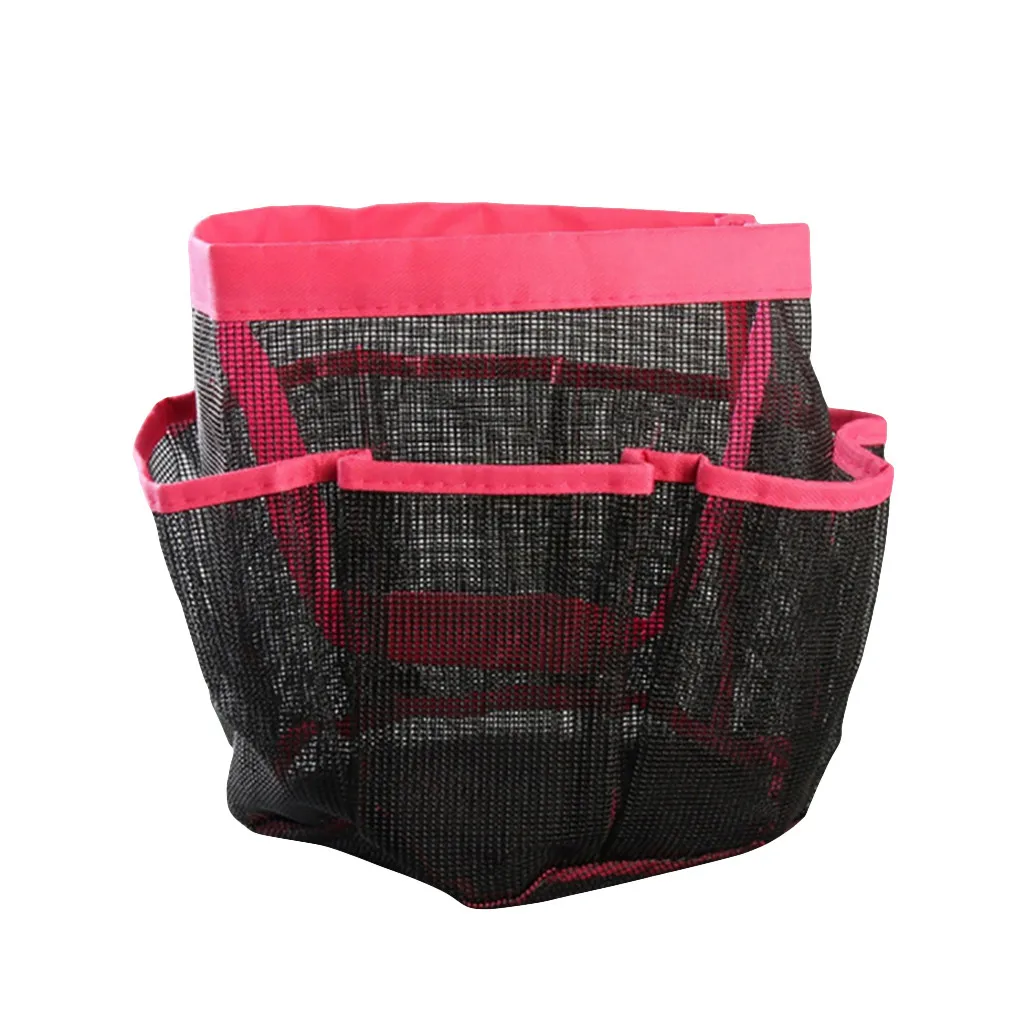 Розовый 1PC Creative Foldable 8 Grid Oxford Fine Mesh Storage Bag for Bathroom PortableThermal Bags Animal Printed Kitchen Accessories - Цвет: Розовый