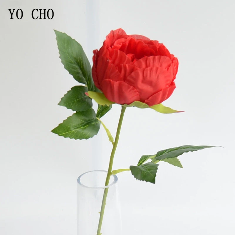 1 Head silk peony artificial flower wedding home decor (20)