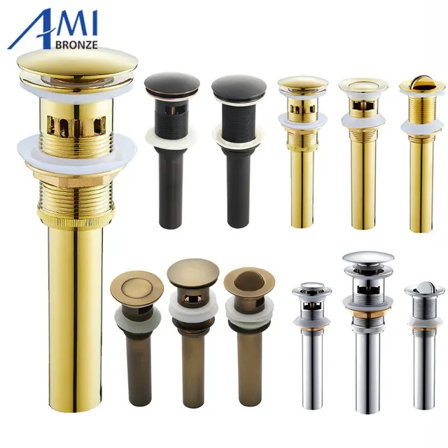 Bathroom Basin Sink Drainer Push Down Pop Up Drain Flap Bathroom Basin Sink Drainer Push Down Pop Up Drain Flap Overflow Non