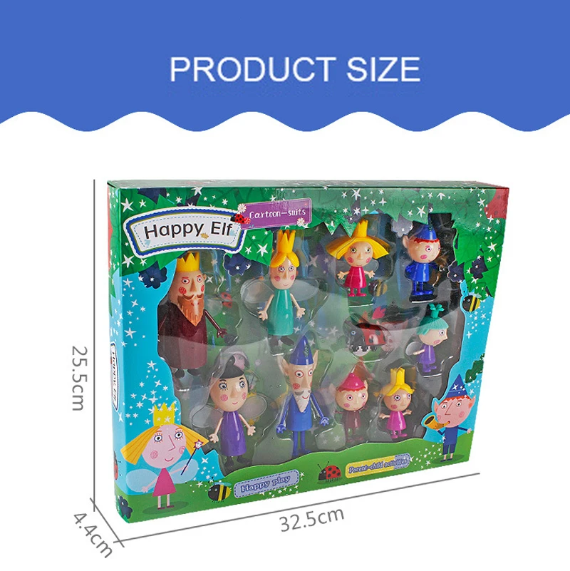 New arrived Little Kingdom Ben Holly Action Figure 2-9cm PVC Figurines Ben and Holly Little Kingdom Mini Figures Toys Kids Gift (1)