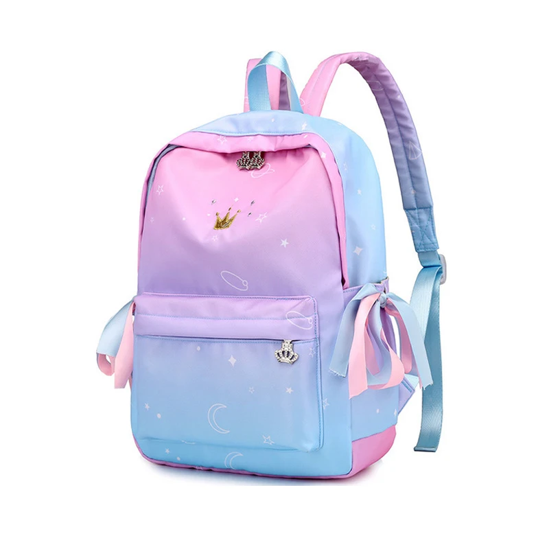Ceny Starry Sky plecaki dla dziewcząt szkoła dla dzieci tornistry podstawowa tornister szkolny torby szkolne plecak dla kobiet Sac Ecolier Pink
