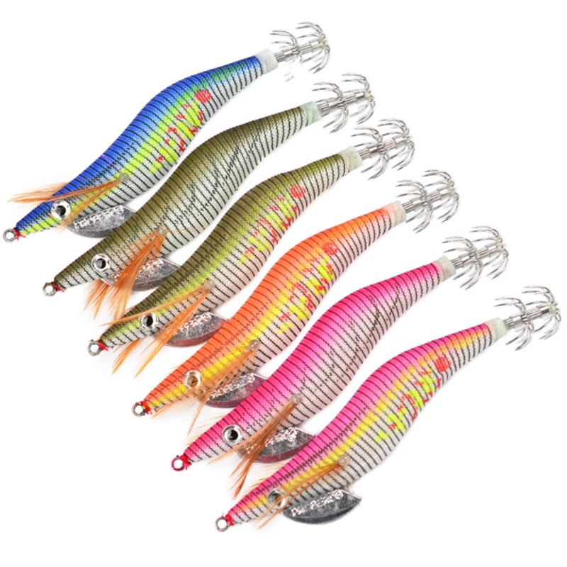 

3pcs/lot 12cm 14g Luminous Shrimp Fishing lure Squid Jigging Explosion Hook With 3# Hook For Sea Fishing