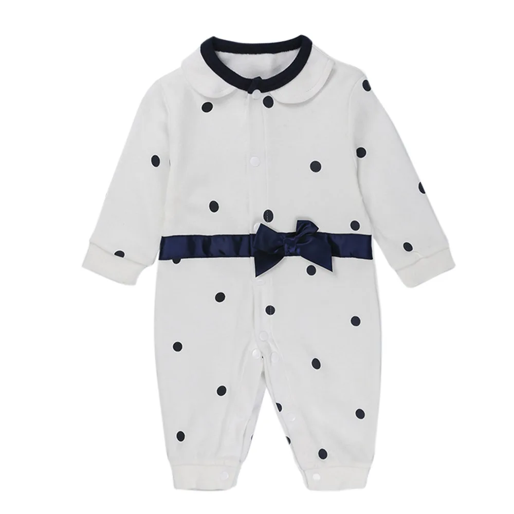 Newborn Baby Clothing Long Sleeve Gentleman Rompers 0-24M Baby Boys Girls Cotton Jumpsuit Infant Body Clothes Autumn Costumes